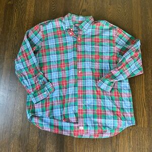 Vineyard Vines Long Sleeve Shirt MURRAY SHIRT XXL Blue Red Green Plaid